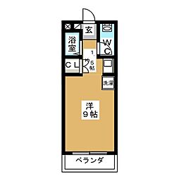 ヒルプラザ ワンルームの間取図画像