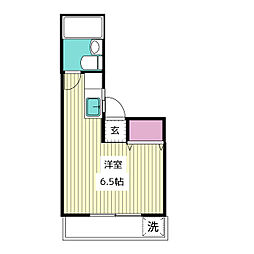 ハイム.森 ワンルームの間取図画像