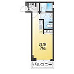 crealpremier目黒 ワンルームの間取図画像