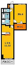 グランヒルズ 605号室 ｜ 栃木県宇都宮市台新田町（賃貸マンション1LDK・6階・46.05㎡） その2