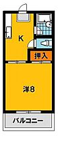 コーポマーベラス 203号室 ｜ 栃木県宇都宮市上横田町824-13（賃貸アパート1K・2階・26.49㎡） その2