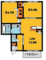 日光ハイツＮＥＯ 102号室 ｜ 栃木県宇都宮市双葉１丁目（賃貸アパート2LDK・1階・54.50㎡） その2