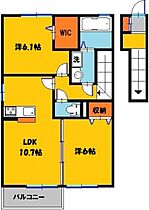 アピオン　A 205号室 ｜ 栃木県宇都宮市駒生町（賃貸アパート2LDK・2階・59.46㎡） その2