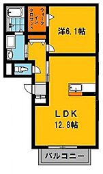 ルピナスコートC 2階/206号室