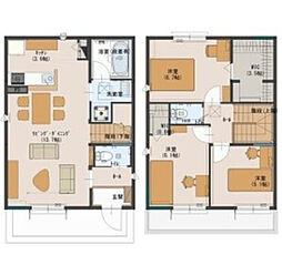 ソルコリーナ 1階3LDKの間取り