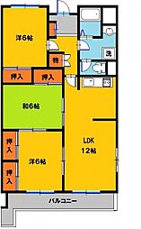 ウェルヤナックス 3LDKの間取図画像