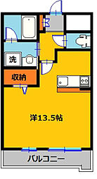 ファイブシティ ワンルームの間取図画像