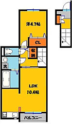 ミヤデュオ 1LDKの間取図画像