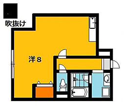 ウィンディービュー ワンルームの間取図画像