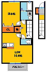 サニーフラットD 2階/203号室