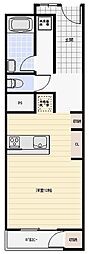 マンション大谷 ワンルームの間取図画像