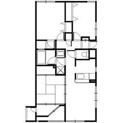 サーティ福弥 3LDKの間取図画像