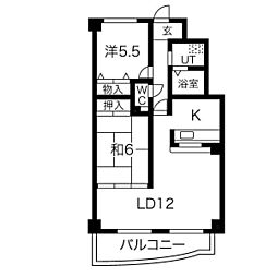 アルコ北園田 3LDKの間取図画像