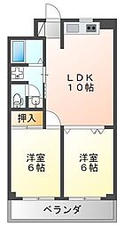 ロイヤルガーデン 2LDKの間取図画像