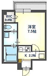 Bonheur eternel 1Kの間取図画像