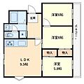 松川マンション2号館1階9.8万円