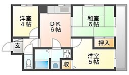 グランディア大物公園 3DKの間取図画像