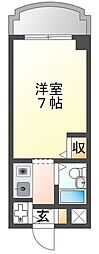 ジョイフル武庫之荘5 1Kの間取図画像