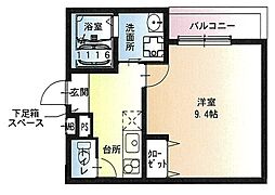 フジパレス尼崎ガーデン 1Kの間取図画像