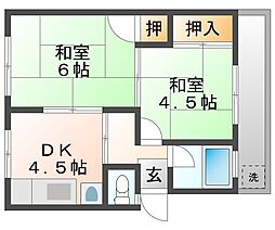 間取図画像 2DK