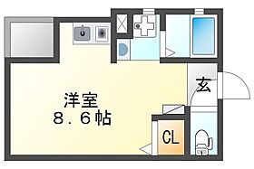 Ｃａｍｅｌｌｉａ 302 ｜ 兵庫県尼崎市七松町３丁目2-1（賃貸アパート1R・3階・23.30㎡） その2