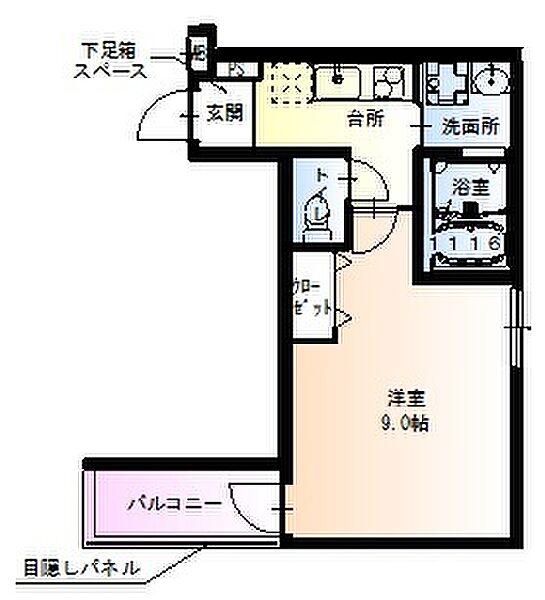 フジパレス栗山公園 303｜兵庫県尼崎市南塚口町７丁目(賃貸アパート1K・3階・28.00㎡)の写真 その2