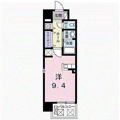 クラシェス尼崎 809｜兵庫県尼崎市建家町(賃貸マンション1R・8階・27.44㎡)の写真 その2