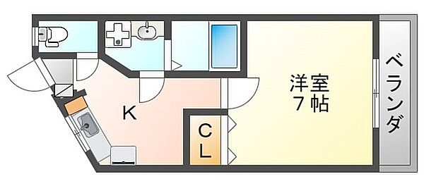 サンエイ第一ビル 405｜兵庫県西宮市二見町(賃貸マンション1K・4階・25.00㎡)の写真 その2