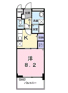 セイバリー道意 307｜兵庫県尼崎市道意町４丁目(賃貸マンション1K・3階・32.04㎡)の写真 その2