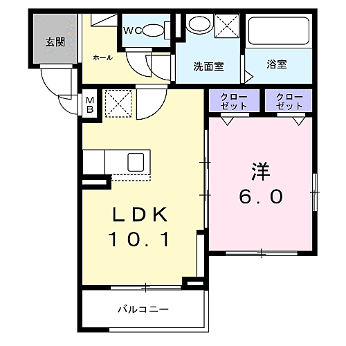 ラ・コリーヌ今福Ｚ 302｜兵庫県尼崎市今福２丁目(賃貸アパート1LDK・3階・41.40㎡)の写真 その2