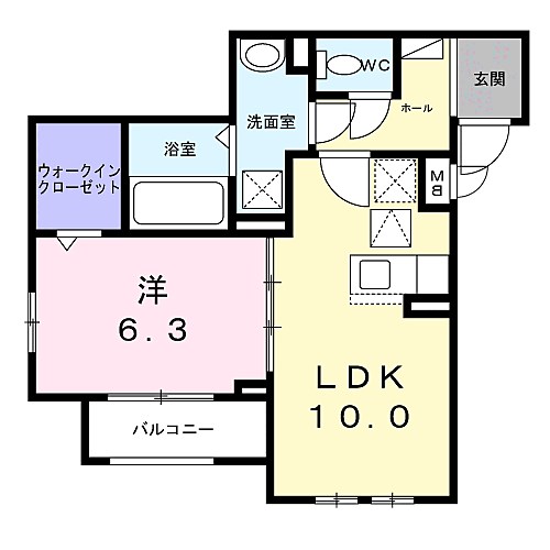 ラ・コリーヌ今福Ｚ 101｜兵庫県尼崎市今福２丁目(賃貸アパート1LDK・1階・42.41㎡)の写真 その2