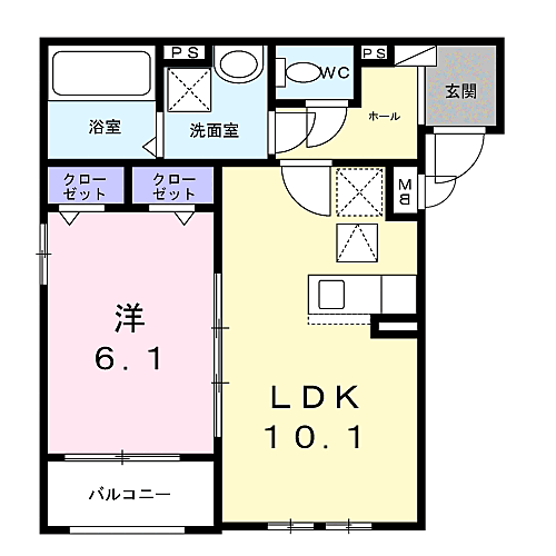 ラ・コリーヌ今福Ａ 101｜兵庫県尼崎市今福２丁目(賃貸アパート1LDK・1階・40.82㎡)の写真 その2