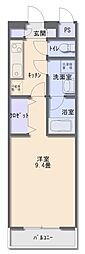 アルヴィラージュ 1Kの間取図画像