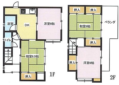 間取り：4DKはダイニングキッチンと4つの居室がある間取りです。大家族や二世帯住宅、または複数人で暮らす場合に適しています。食事スペースとくつろぎの場を分け、それぞれの個室も確保できるため、快適に過ごせます。