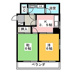 間取図画像 2K