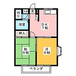 間取図画像 2DK