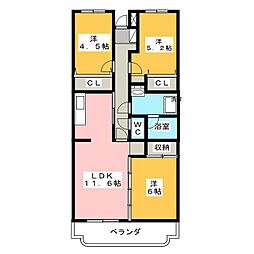 ザ・ロイヤルヴィレッヂ 3LDKの間取図画像