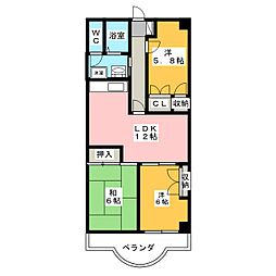 アクロプレステージ 3LDKの間取図画像