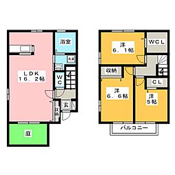 フロラシオンC 3LDKの間取図画像