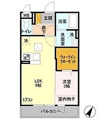 プルミエ 1LDKの間取図画像