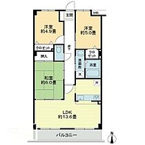 フィネス衣山 303 ｜ 愛媛県松山市衣山1丁目（賃貸アパート3LDK・3階・66.72㎡） その2