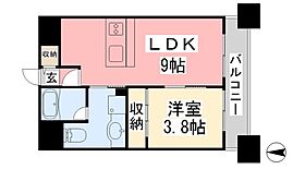 ヴァレーレ県庁前 1003 ｜ 愛媛県松山市二番町4丁目（賃貸マンション1LDK・10階・32.04㎡） その2