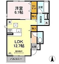 Palla鴨川 101 ｜ 愛媛県松山市鴨川1丁目（賃貸アパート1LDK・1階・45.75㎡） その2