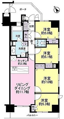 間取り aieアクロスシティ 1階/-