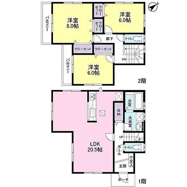 間取りを拡大表示