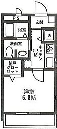R 1Kの間取図画像