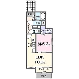 鵠沼海岸5丁目アパート(028255401) 1LDKの間取図画像