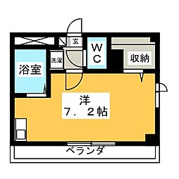 リバージュ湘南 ワンルームの間取図画像