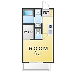 Charlie'sHouse港南中央 ワンルームの間取図画像