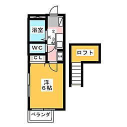 フラット・YMT 1Kの間取図画像